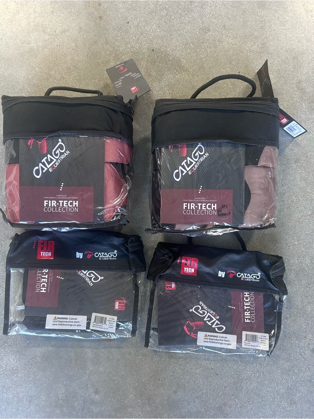 CATAGO Fir-Tech Equestrian Satin wrap sets + matching bonnets